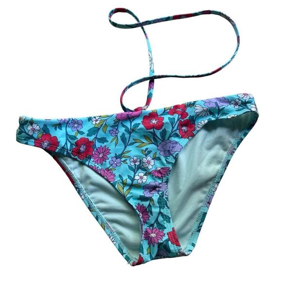 Nanette Lepore Cait Floral Bikini Swimsuit Blue Size 4 NWT - Picture 6 of 11